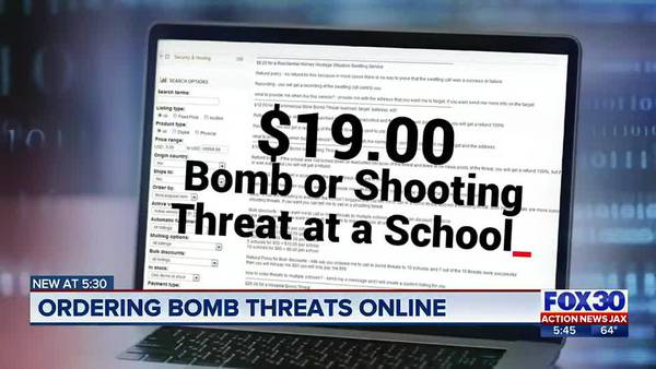 Ordering bomb threats online