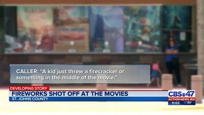 Chaos and calls for help after fireworks were thrown inside St. Augustine movie theater