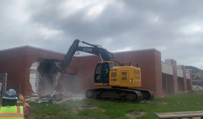 Highlands Elementary School is being demolished so a new school can be rebuilt in its place for the 2024-25 school year.