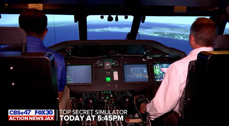 Action News Jax’s John Bachman is taking you inside the top-secret simulator with his co-pilot, Action News Jax First Alert Weather Chief Meteorologist Mike Buresh.