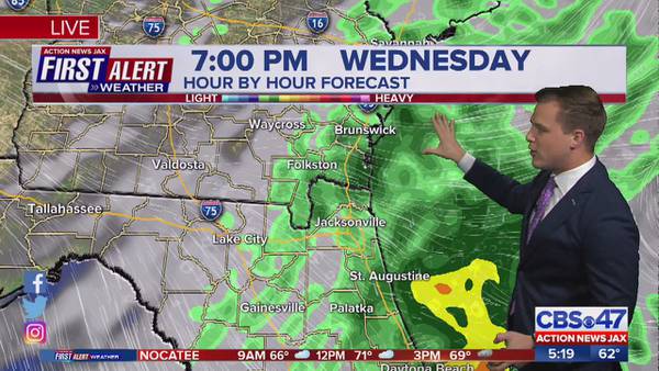 Tracking more rain Wednesday before cold front moves in