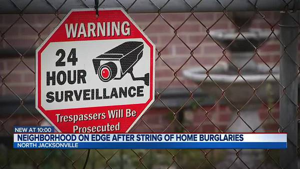 North Jacksonville neighborhood on edge after string of home burglaries