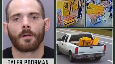 Man accused of stealing nearly $15,000 of merchandise from St. Johns County Home Depot