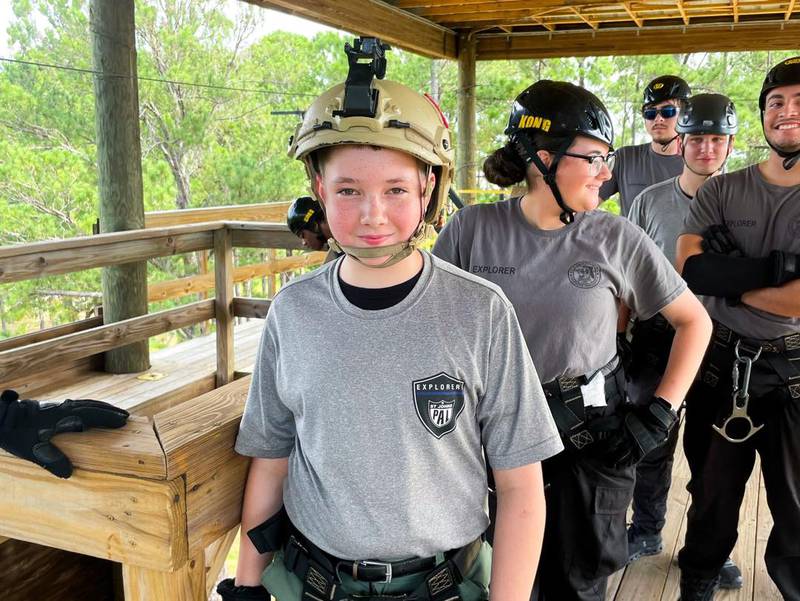 Explorers from SJSO & PCSO conducted training through the ‘Leadership Reaction Course’ and responded to multiple scenarios as a unit to exercise their leadership & team-building skills.