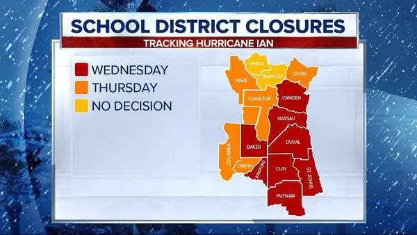 Hurricane Ian: Northeast Florida, Southeast Georgia school closure information