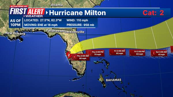 TIMELINE: Hurricane Milton downgraded to Category 2; Nassau issues evacuation order