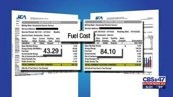 JEA to temporarily stop disconnecting service as bills increase with fuel costs
