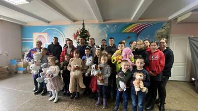 Photos: children in Ukraine receive toys donated from Jacksonville