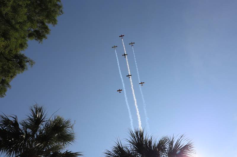 Flyover by Dreamland Squadron.