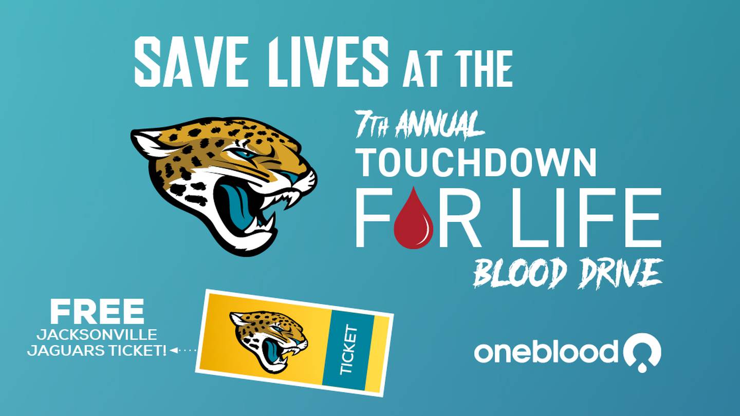 The Jaguars and One Blood are teaming up for their annual blood