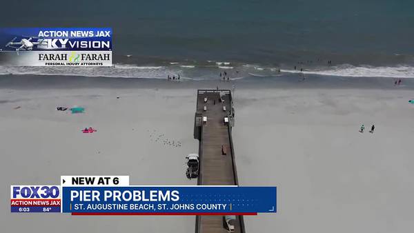 St. Johns County Ocean Pier will not be extended, beach will erode back over time county says