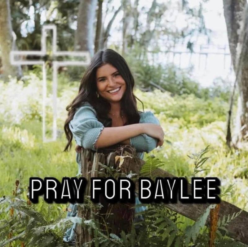Several Putnam County figures, including Sheriff Gator DeLoach's wife Jennifer and Palatka City Commissioner Justin Campbell, are sharing this photo of Baylee Holbrook. Baylee was struck by lightning while hunting in the woods with her dad on Tuesday, Sept. 26.