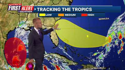First Alert Weather: Area of disturbance in Atlantic could develop as it moves towards Florida this week