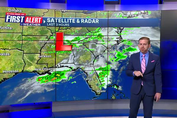 A break in rain, storms before more on Sunday