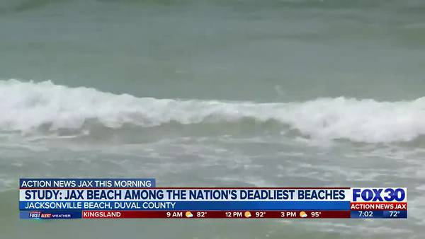 Jacksonville Beach ranked as 7th deadliest beach in the United States
