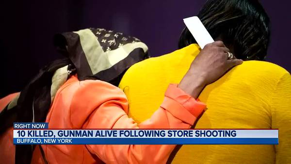 10 killed, gunman alive following racially motivated shooting