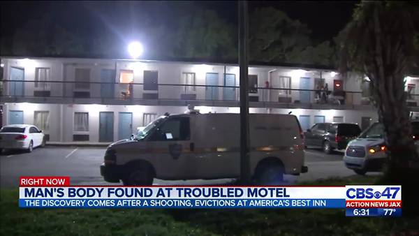 Neighbor finds man dead in troubled Jacksonville motel