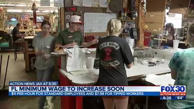 In the state of Florida, minimum wage will be increasing at the end of the month